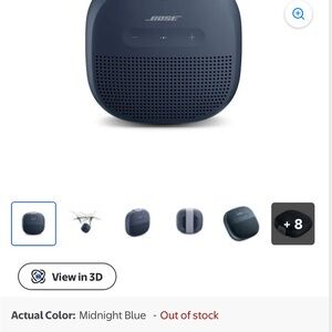 NEW IN BOX! Bose Dark Blue SoundLink Micro Bluetooth Speaker